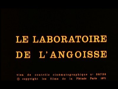 <span style='color:red'>焦</span>虑的实验室 Le laboratoire de l'angoisse
