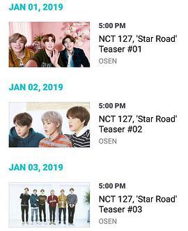 Star <span style='color:red'>Road</span> NCT 127 篇