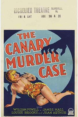 金丝雀谋杀案 The <span style='color:red'>Canary</span> Murder Case